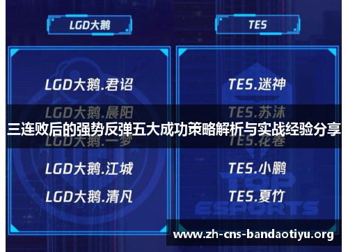 三连败后的强势反弹五大成功策略解析与实战经验分享